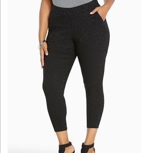 Torrid Pull-on Trouser - Leopard Jacquard print